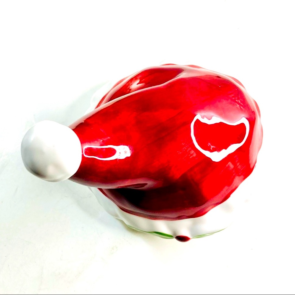 Santa Cap Cookie Jar Cover One Piece